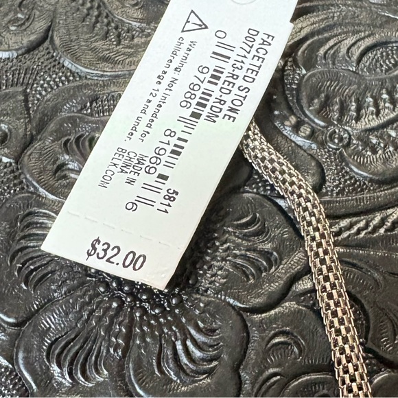 Kim Rogers Elegant Red and Silver Necklace - Picture 3 of 5